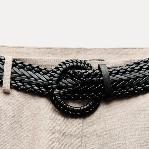 NWT Zara 2pcs LINEN BLAZER SHORTS SET SiZE M - Picture 5 of 12